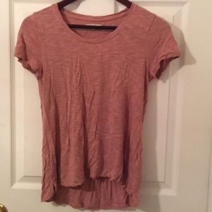 Madewell tee in dusty rose pink